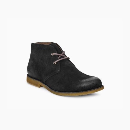 UGG Leighton WP Black Desert Boots for Men (NCTL60542)